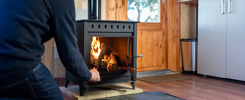 Open Hearth Wood Fireplace Installation in Redmond, WA