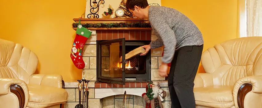 Rusted Metal Fireplace Restoration in Redmond, Washington