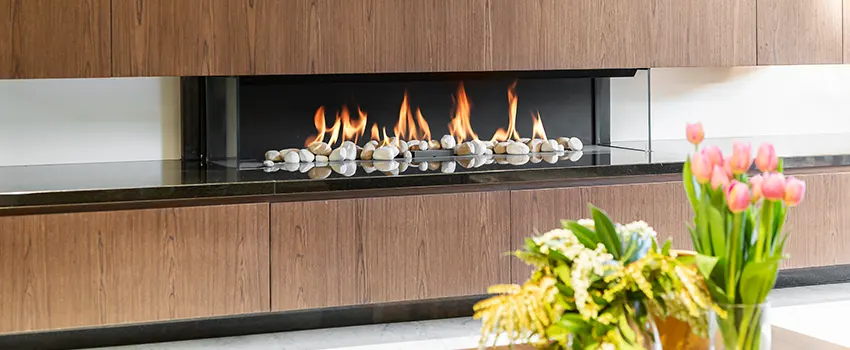 Double-height Fireplace Design Refurbishment in Redmond, Washington